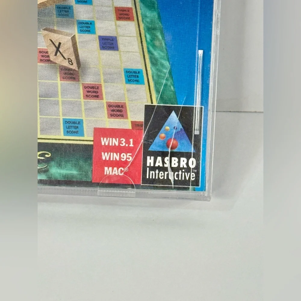 Scrabble CD-ROM Crossword Computer Game 1996 Hasbro Windows 95/3.1 Mac